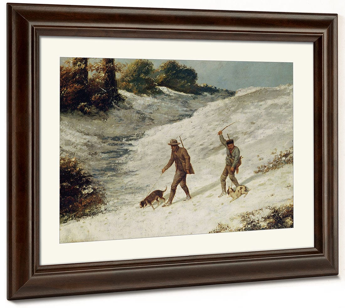 Hunters In The Snow Or The Poachers By Jean Desire Gustave Courbet - Image 5