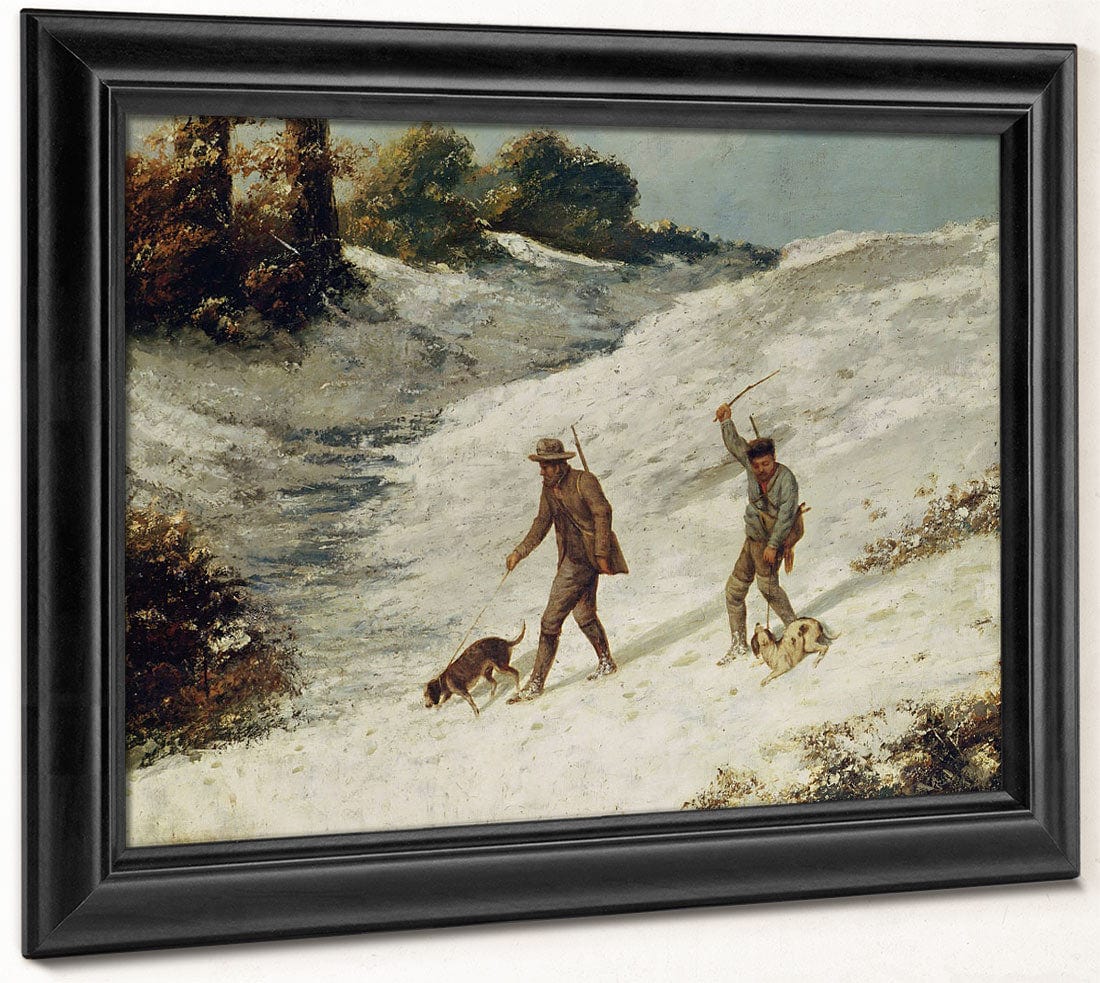 Hunters In The Snow Or The Poachers By Jean Desire Gustave Courbet - Image 8