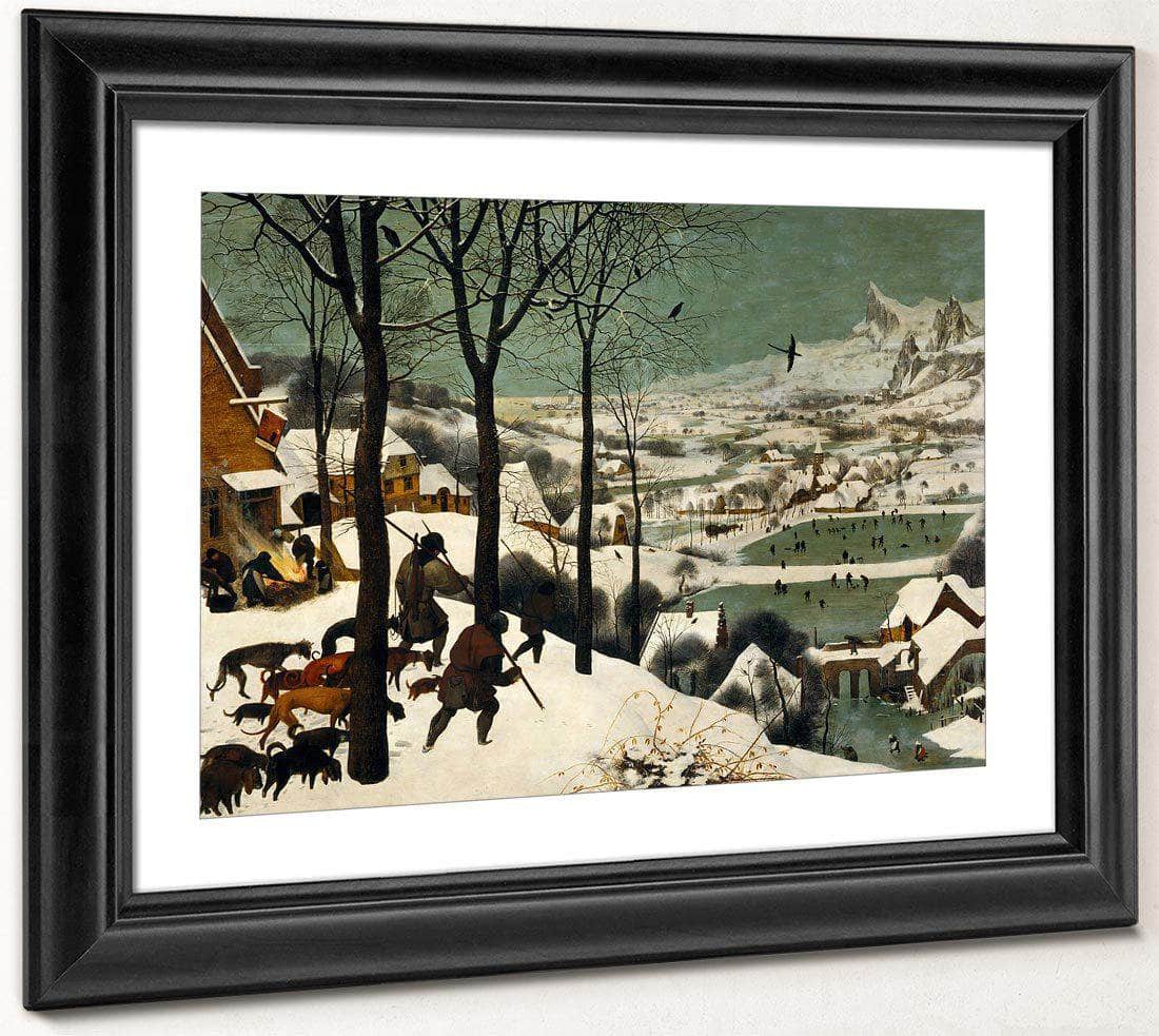 Hunters In The Snow Winter 1565 Oil On Wood 117X162Cm Kunsthistorisches Museum By The Elder - Image 4