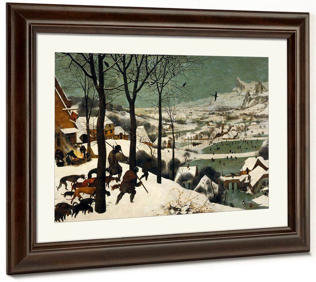Hunters In The Snow Winter 1565 Oil On Wood 117X162Cm Kunsthistorisches Museum By The Elder - Image 5
