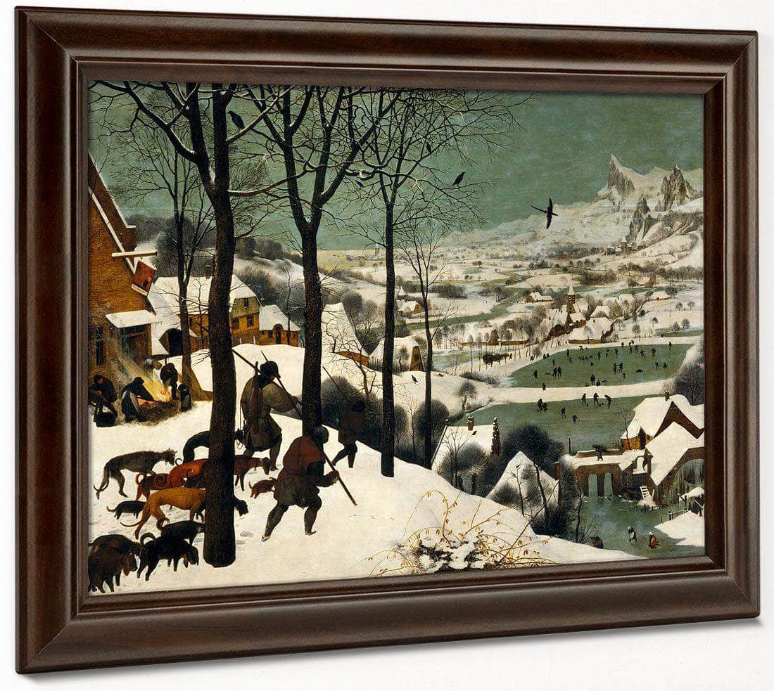 Hunters In The Snow Winter 1565 Oil On Wood 117X162Cm Kunsthistorisches Museum By The Elder - Image 6