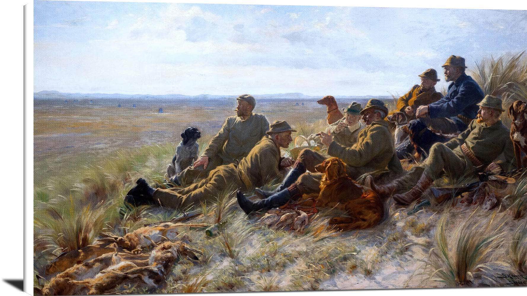 Hunters Of Skagen Painting Peder Severin Kroyer Canvas Art