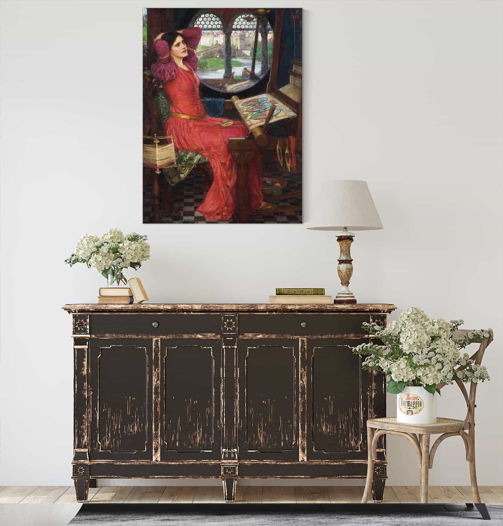 I Am Half Sick Of Shadows Said The Lady Of Shalott by John William Waterhouse - Image 4