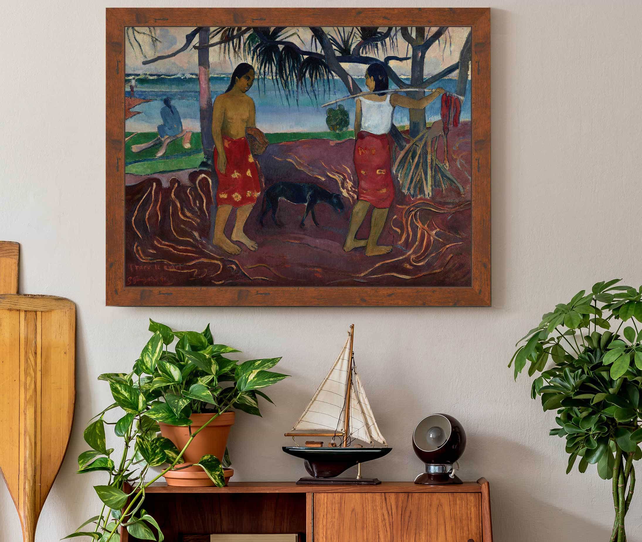 I Raro Te Oviri Under The Pandanus by Paul Gauguin - Image 3