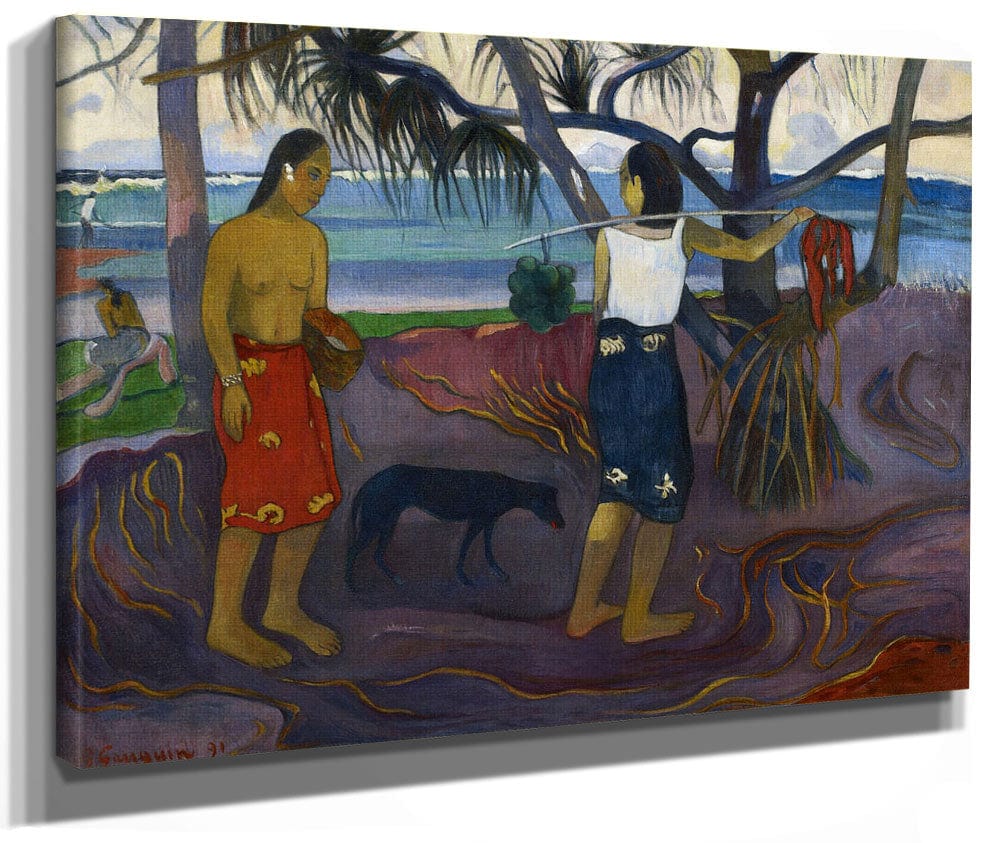 I Raro Te Oviri (Under The Pandanus) By Paul Gauguin