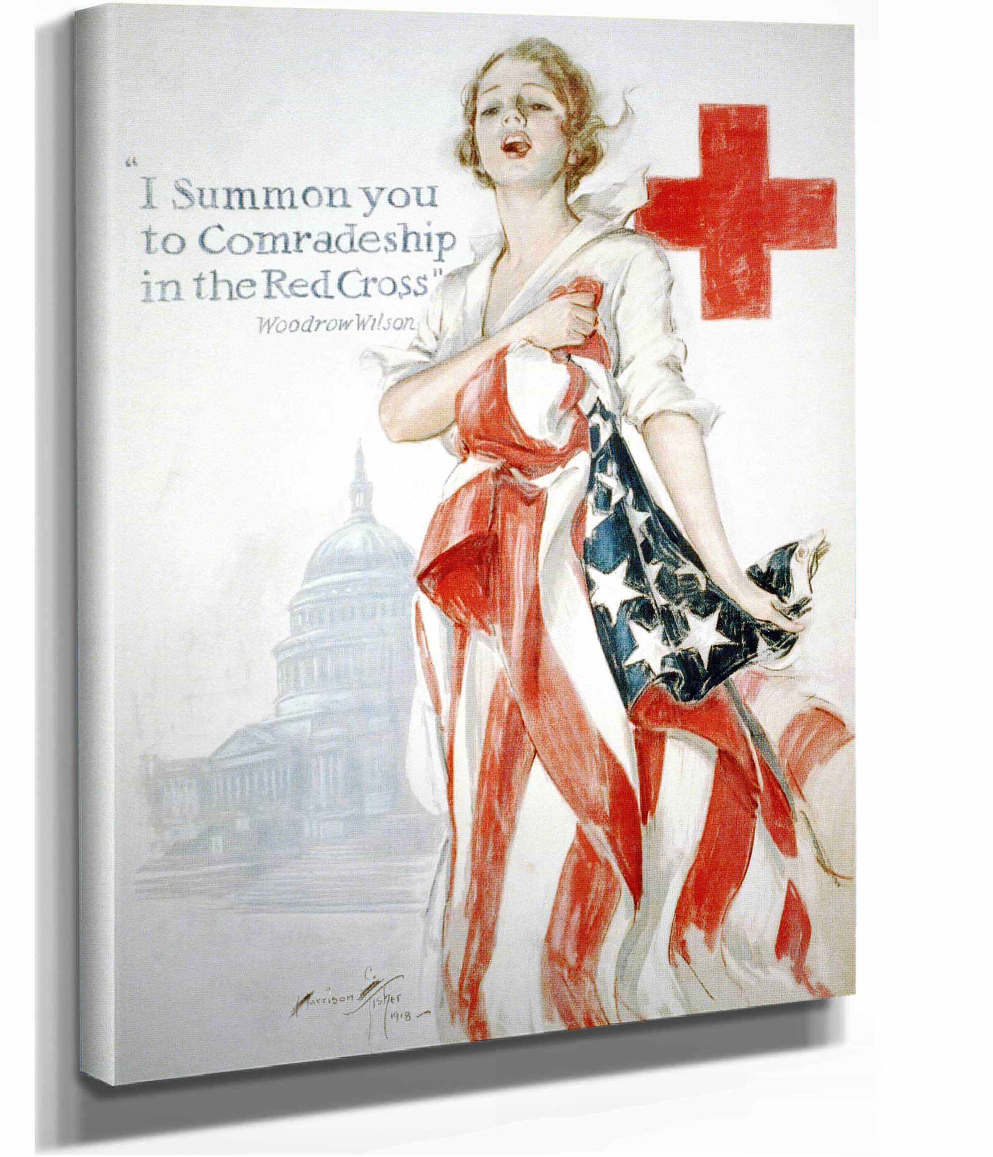 I Summon You To Comradeship In The Red Cross by Harrison Fisher - Image 2