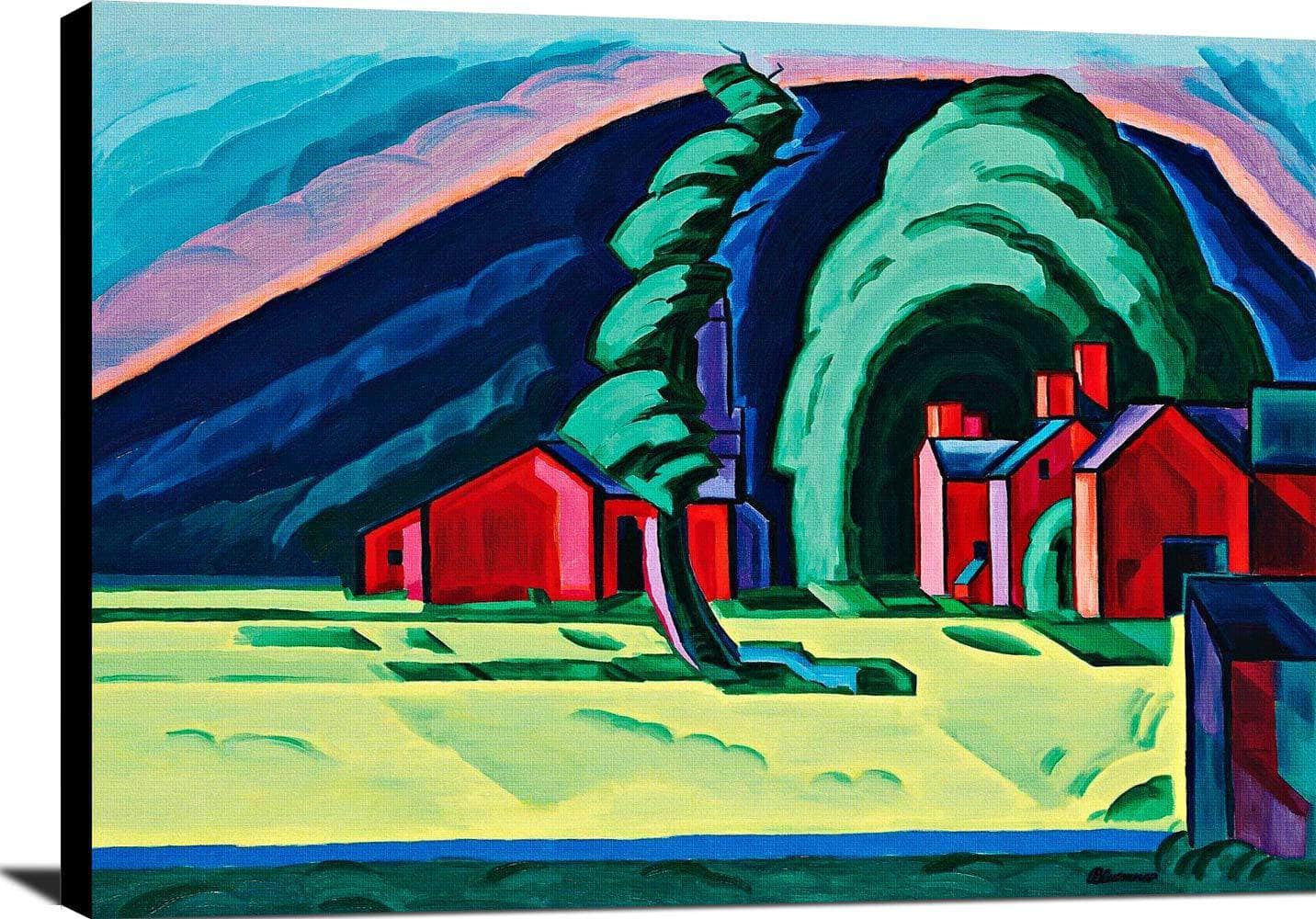 Illusion Of A Prairie New Jersey Painting Oscar Bluemner Canvas Art - Image 2