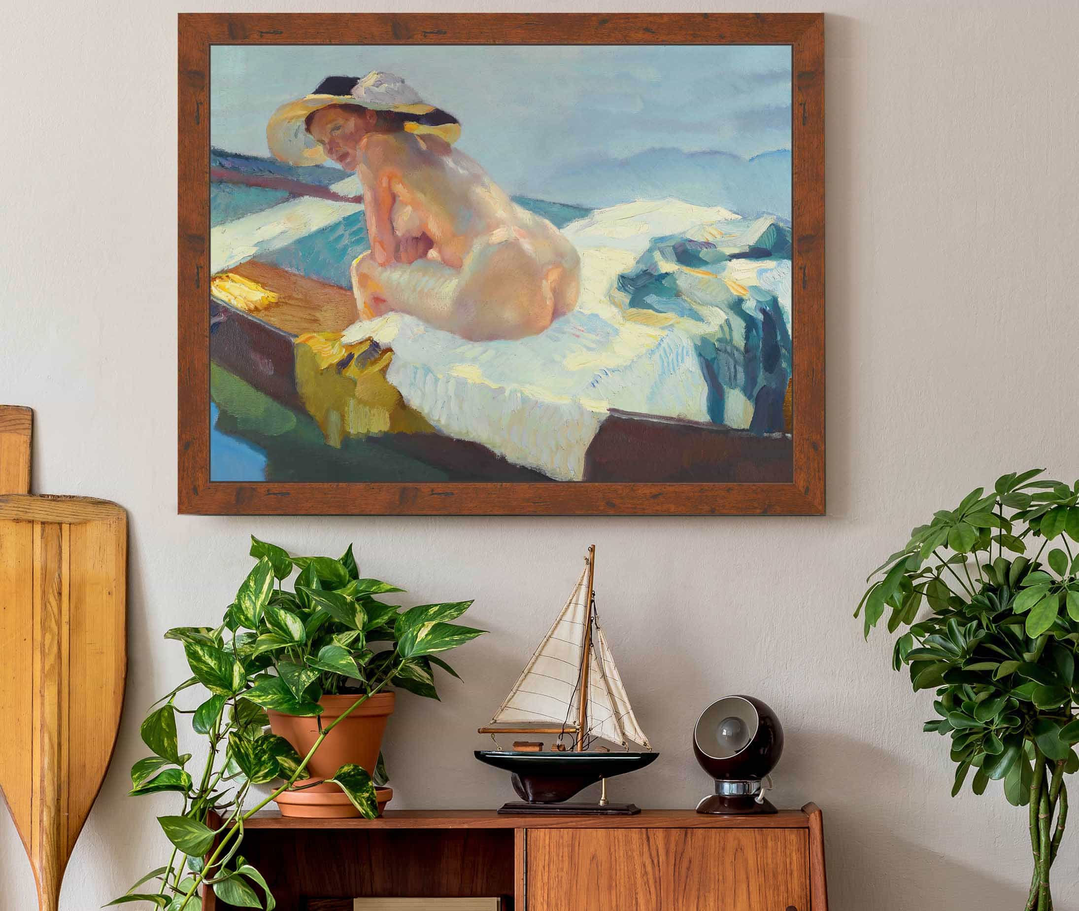 Im Kahn The Rowboat by Leo Putz - Image 3