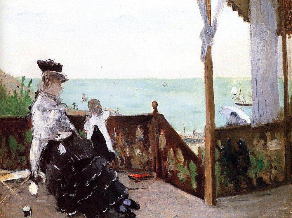In A Villa At The Seaside 1874 Oil On Canvas Toledo Museum Of Art Oh By Berthe Morisot - Image 7