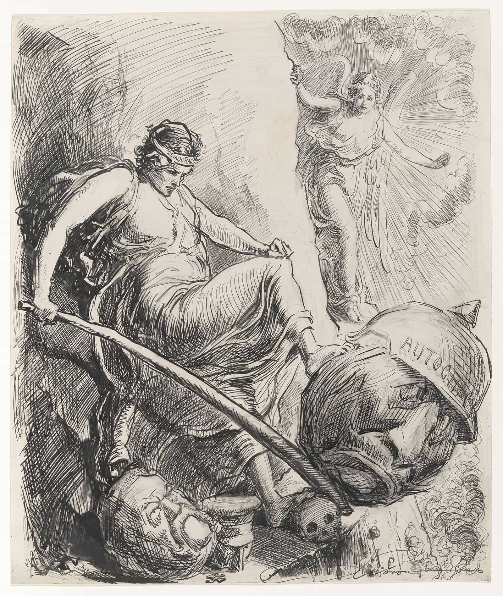 In Her Path by Charles Dana Gibson