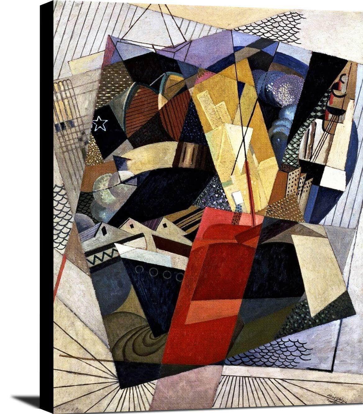 In Port Dans Le Port Painting Albert Gleizes Canvas Art - Image 2