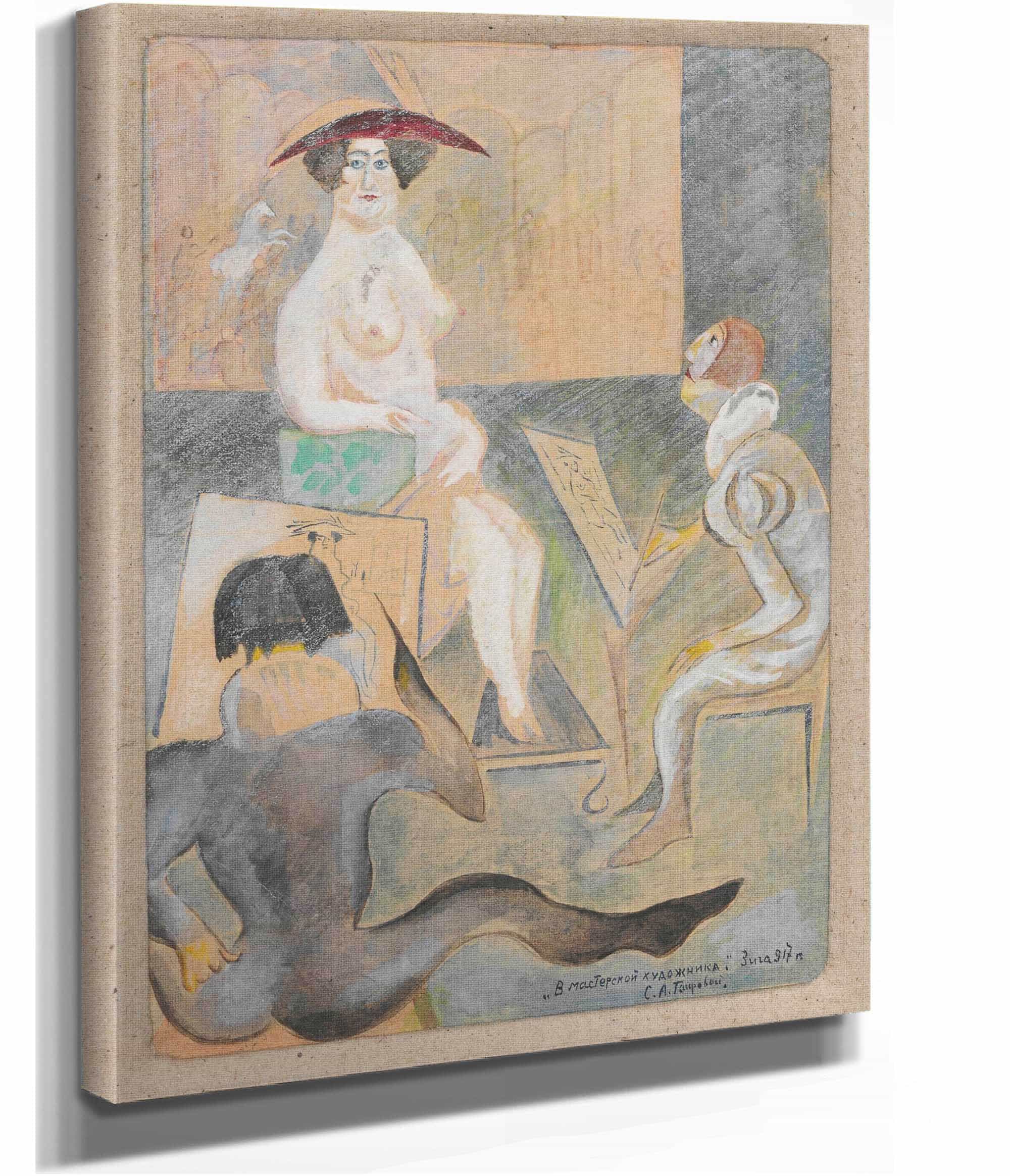 In The Artists Workroom by Zygmunt Waliszewski - Image 2