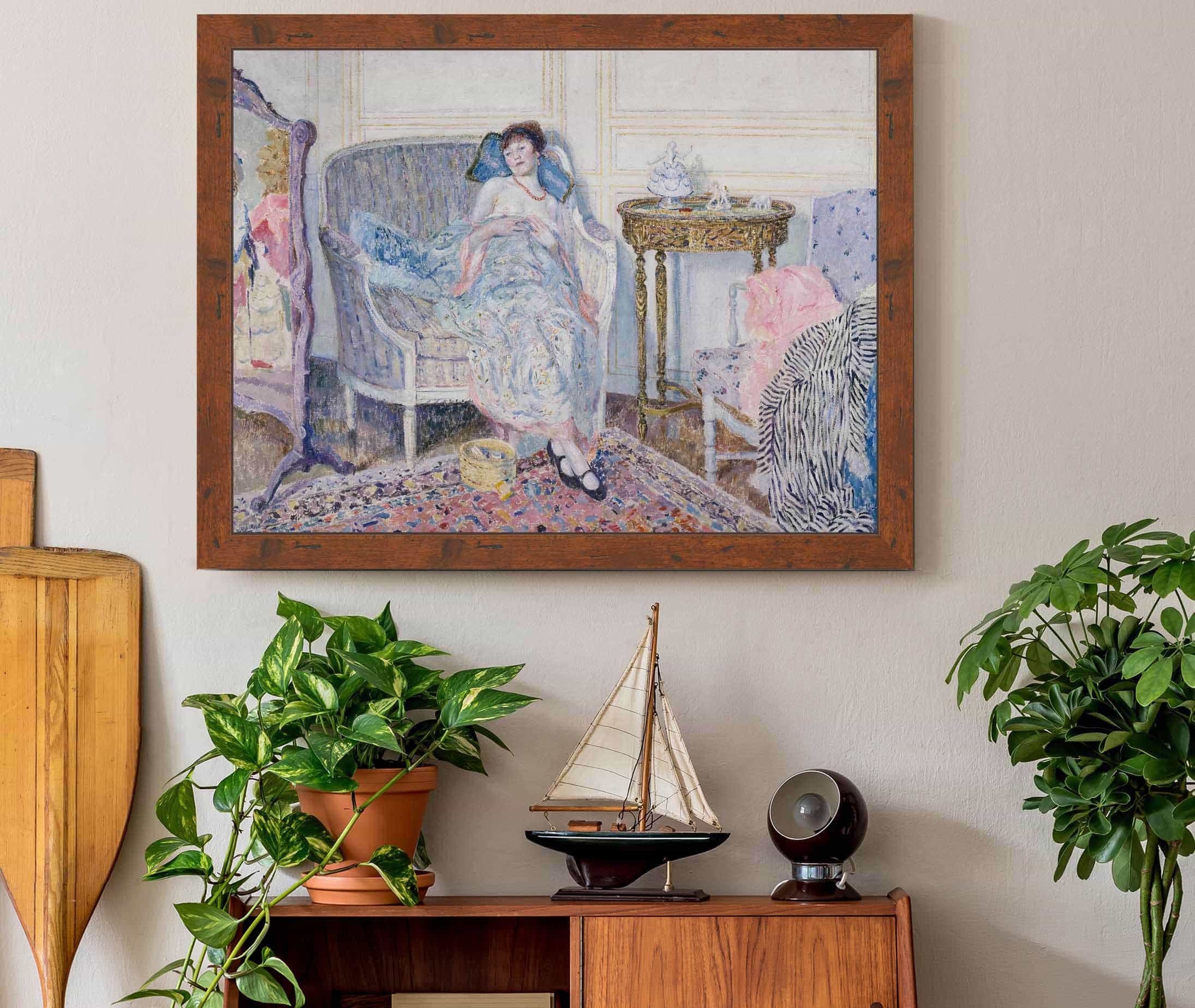 In The Boudoir by Frederick Carl Frieseke - Image 3