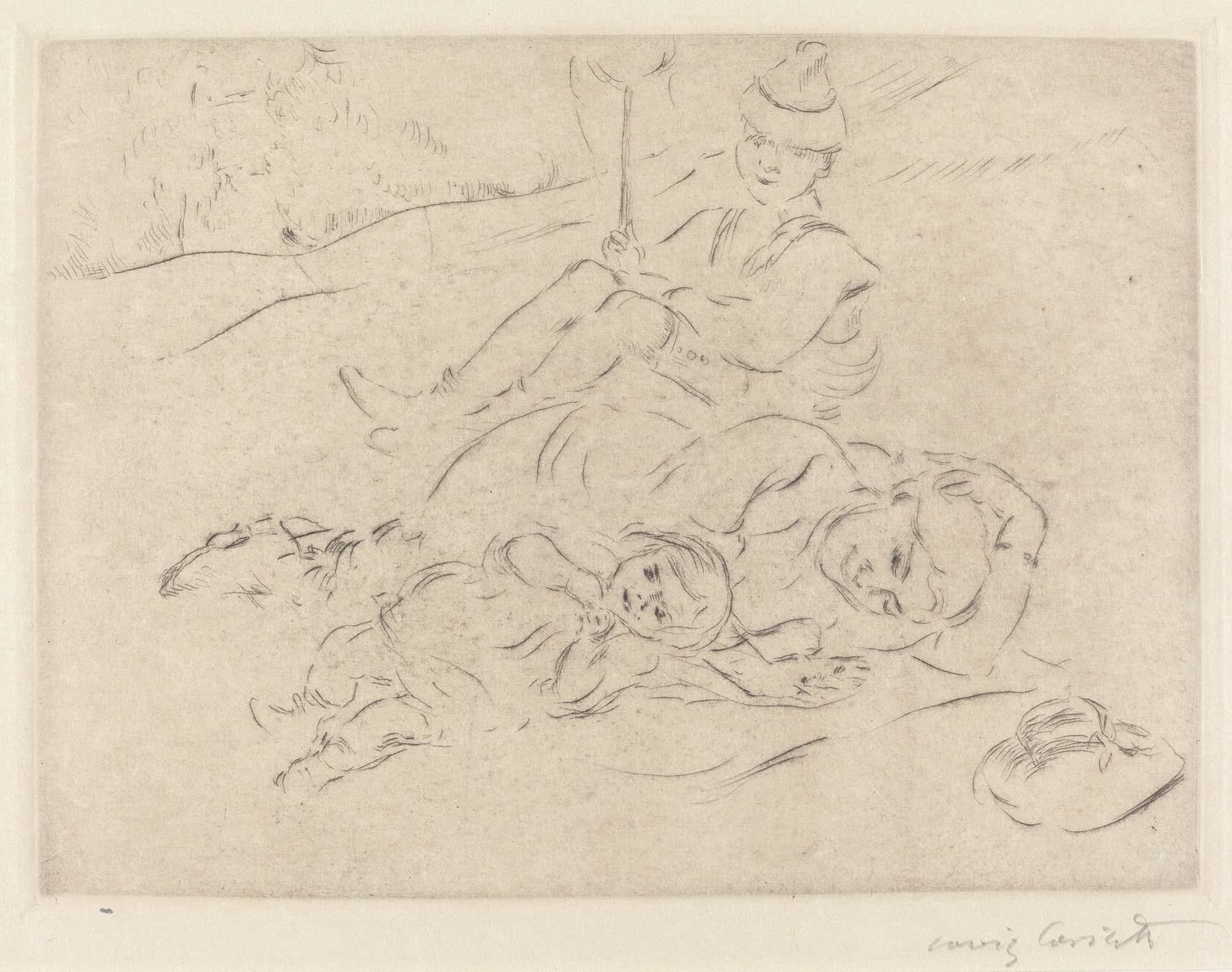 In The Country Auf Dem Lande by Lovis Corinth