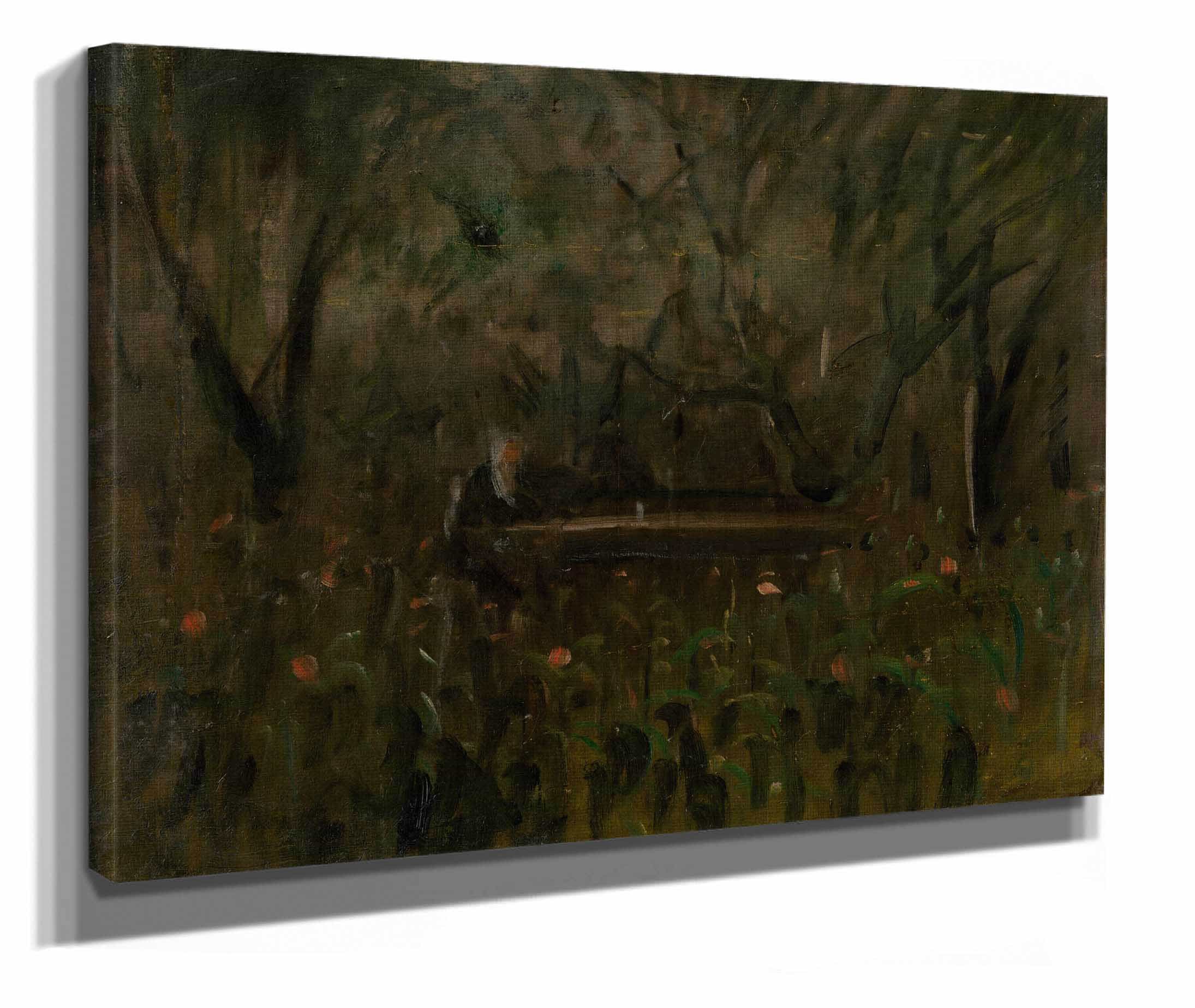 In The Garden At The Table by Ladislav Mednyanszky - Image 2