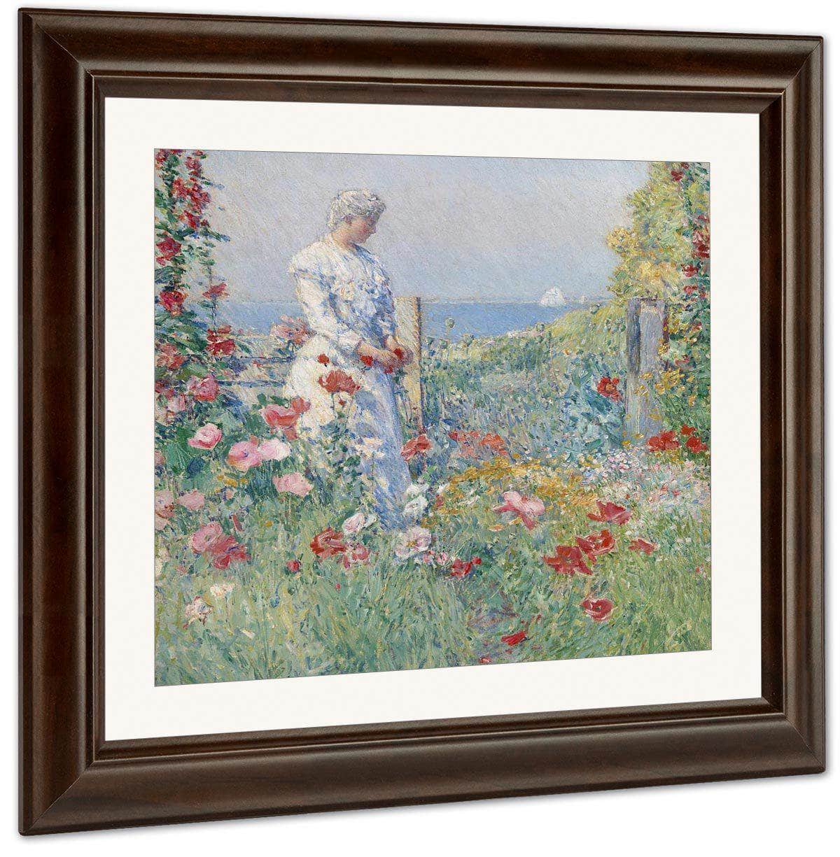 In The Garden (Celia Thaxter In Her Garden) By Childe Hassam - Image 3