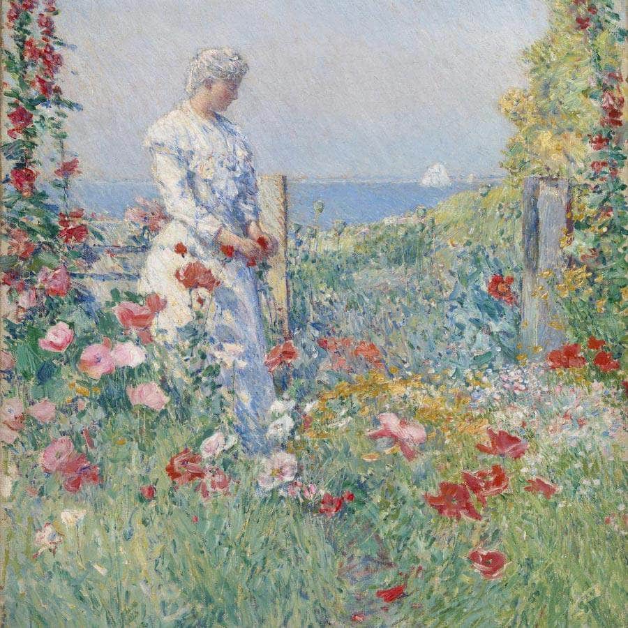In The Garden (Celia Thaxter In Her Garden) By Childe Hassam - Image 5