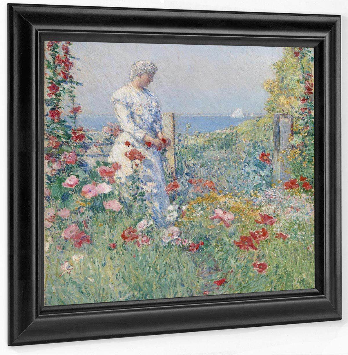 In The Garden (Celia Thaxter In Her Garden) By Childe Hassam - Image 6