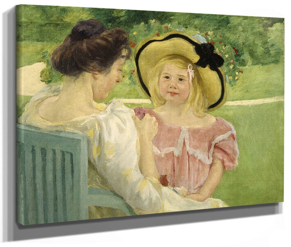In The Garden By Mary Cassatt