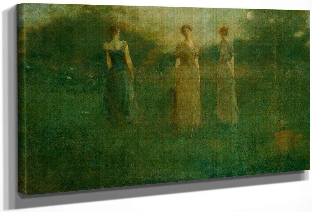 In The Garden By Thomas Wilmer Dewing