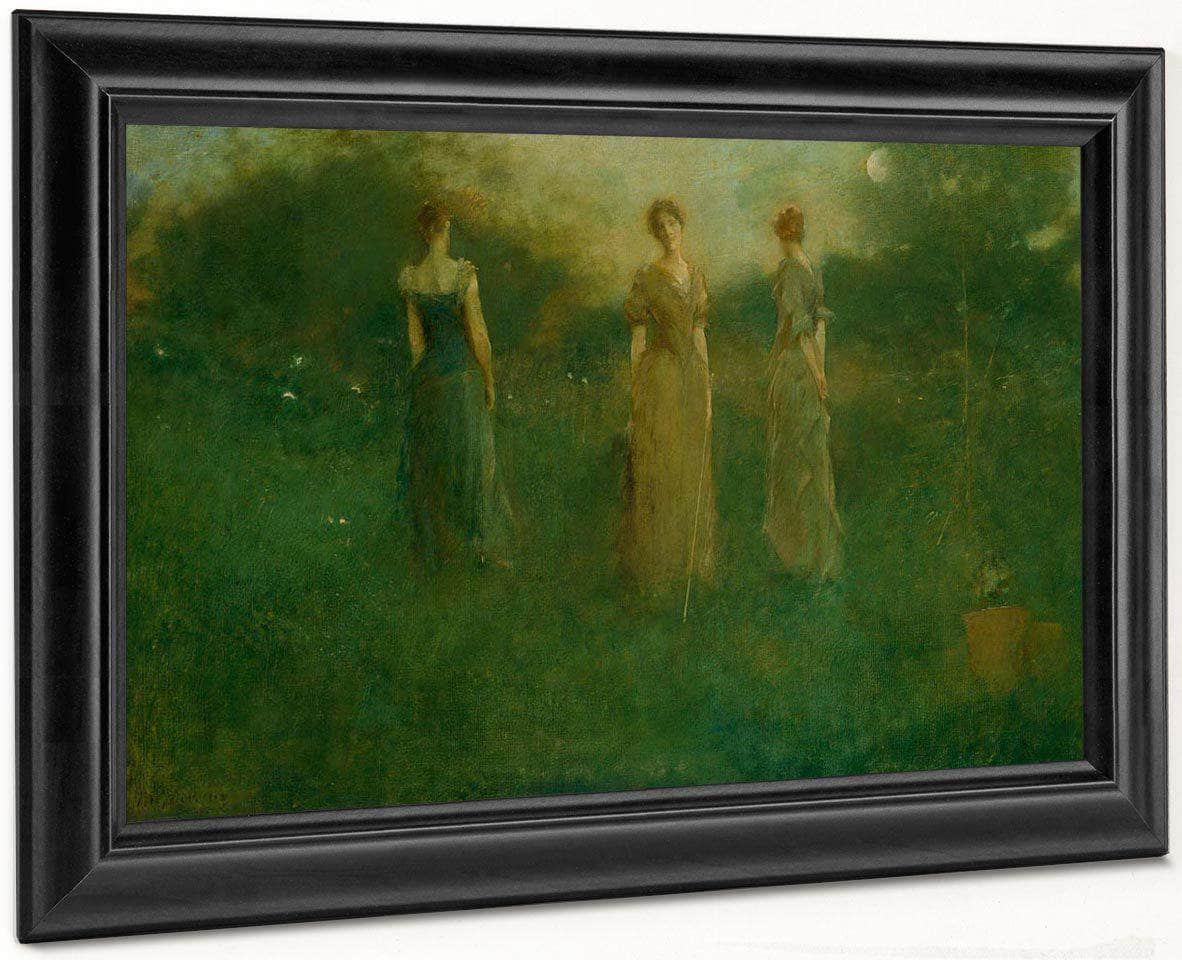 In The Garden By Thomas Wilmer Dewing - Image 7