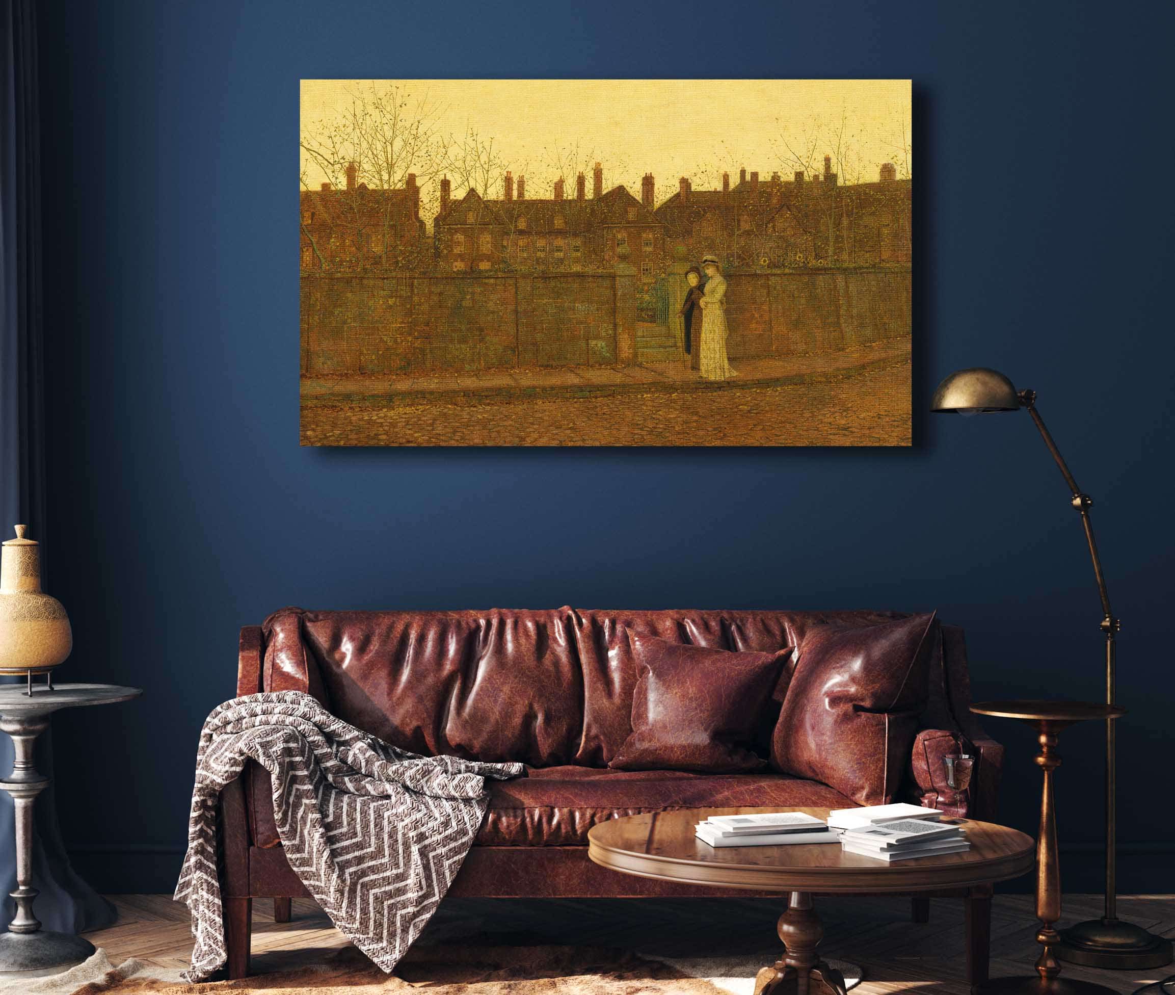 In The Golden Gloaming by John Atkinson Grimshaw - Image 4