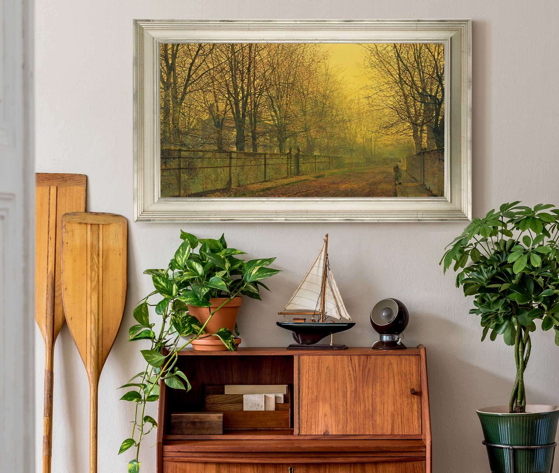 In The Golden Glow Of Autumn by John Atkinson Grimshaw - Image 6
