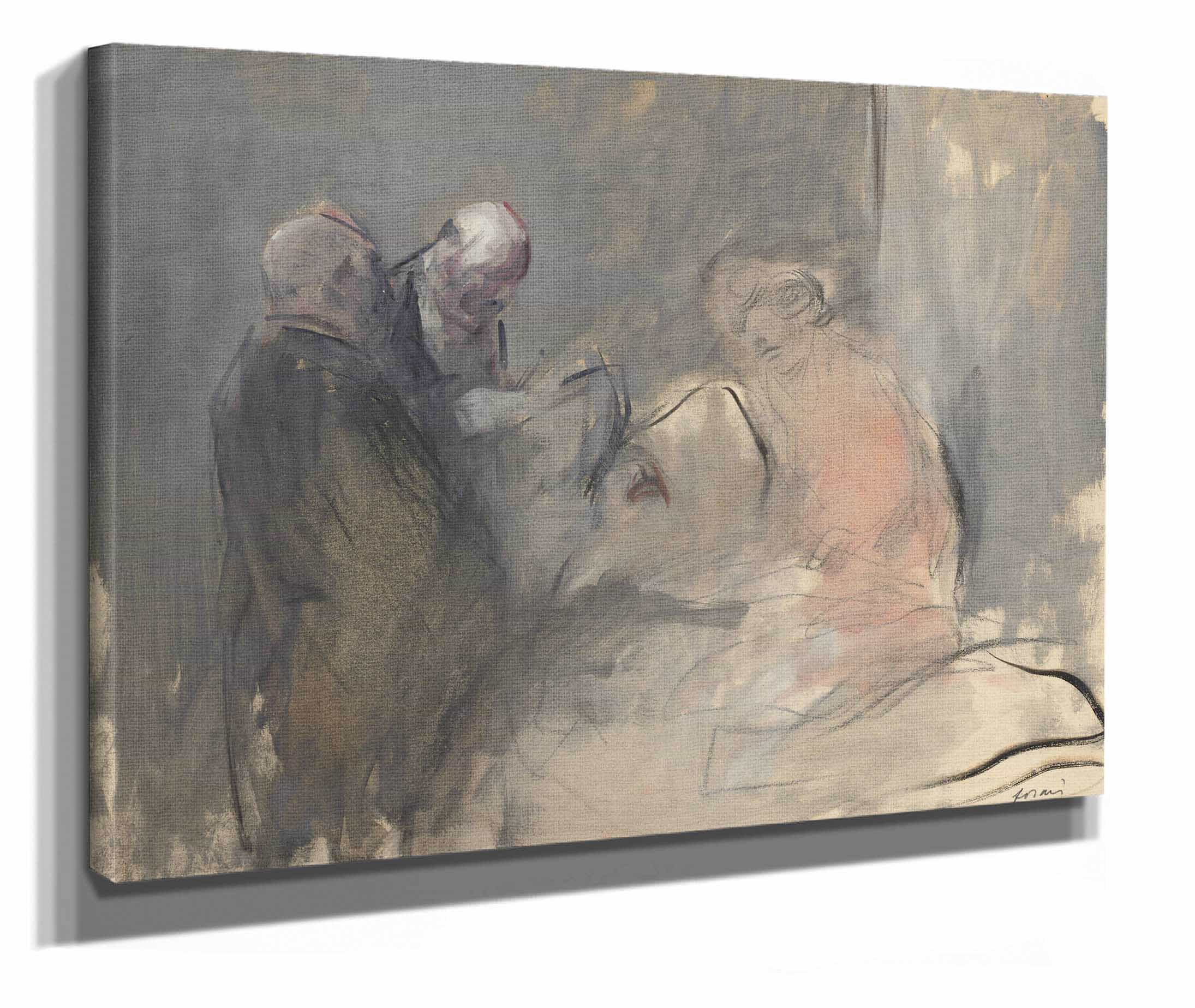 In The Hospital Fourth Quarter S Or First Third S by Jean Louis Forain - Image 2