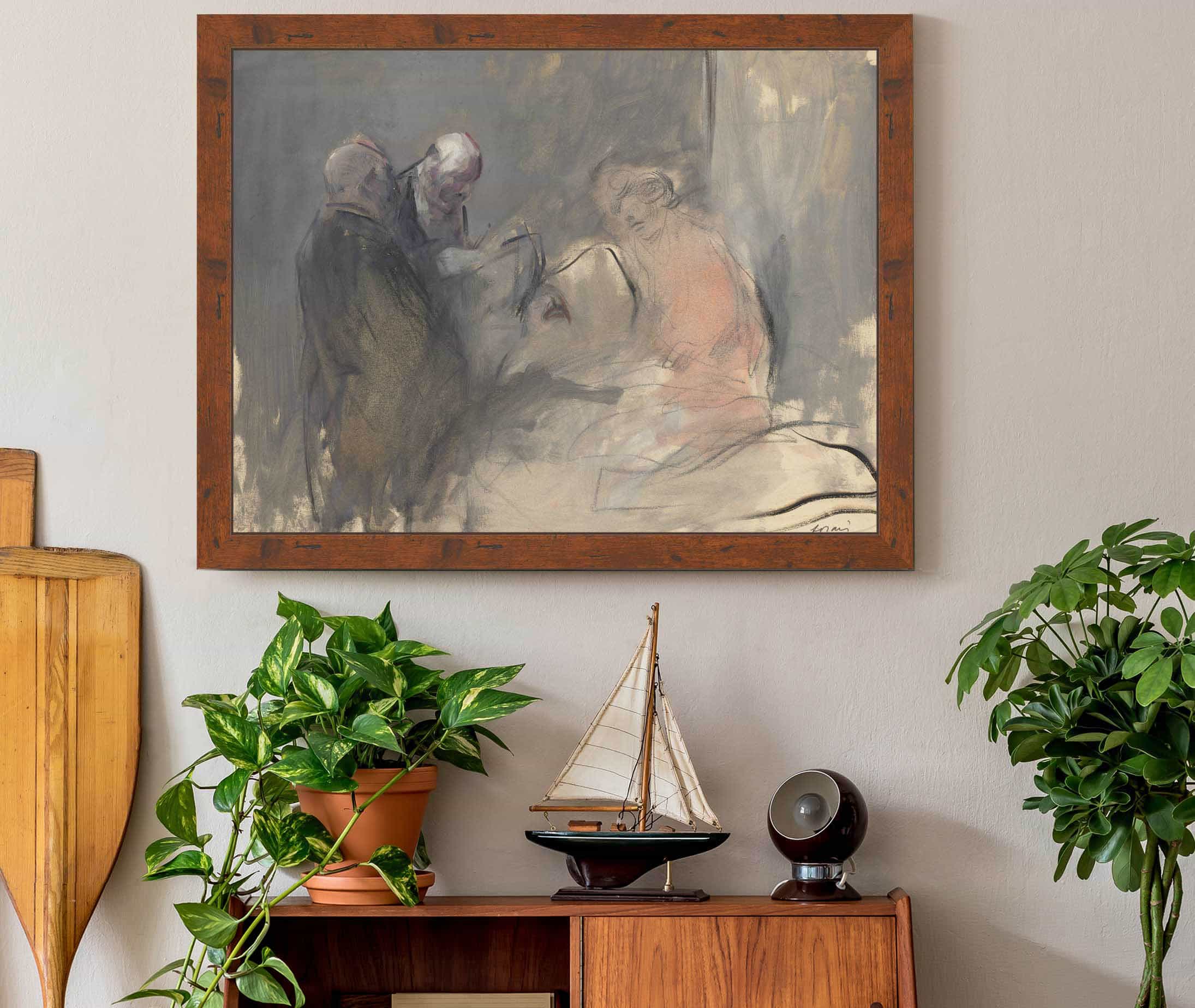 In The Hospital Fourth Quarter S Or First Third S by Jean Louis Forain - Image 3