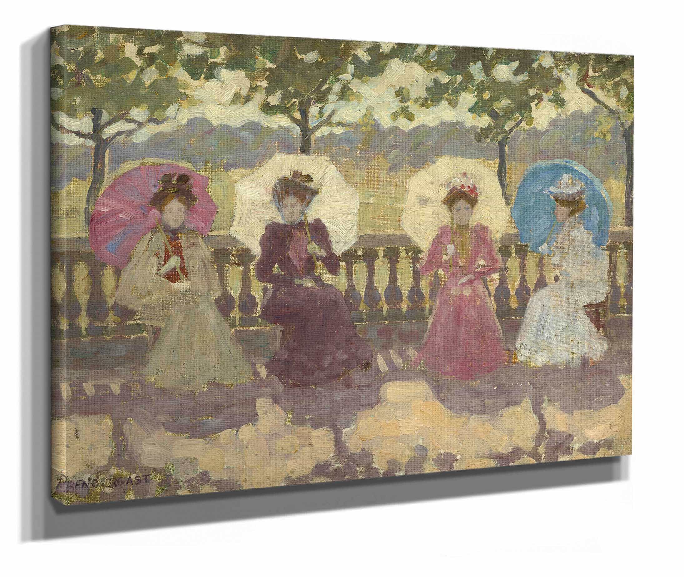 In The Park Paris by Maurice Prendergast - Image 2