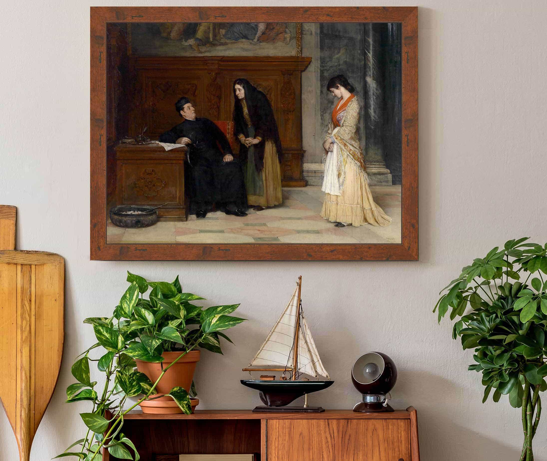 In The Sacristy by Eugen Von Blaas - Image 3