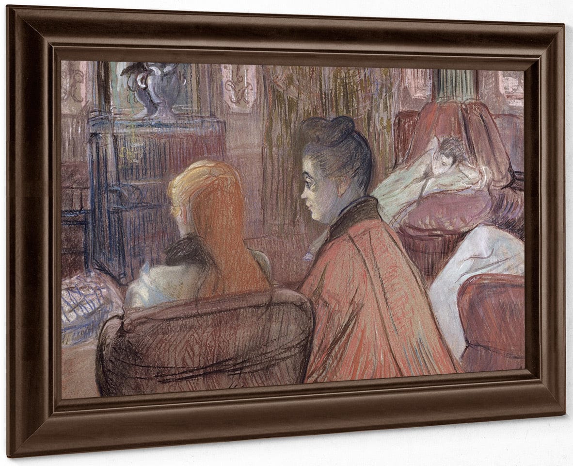 In The Salon By Henri Marie Raymond De Toulouse Lautrec Monfa - Image 6