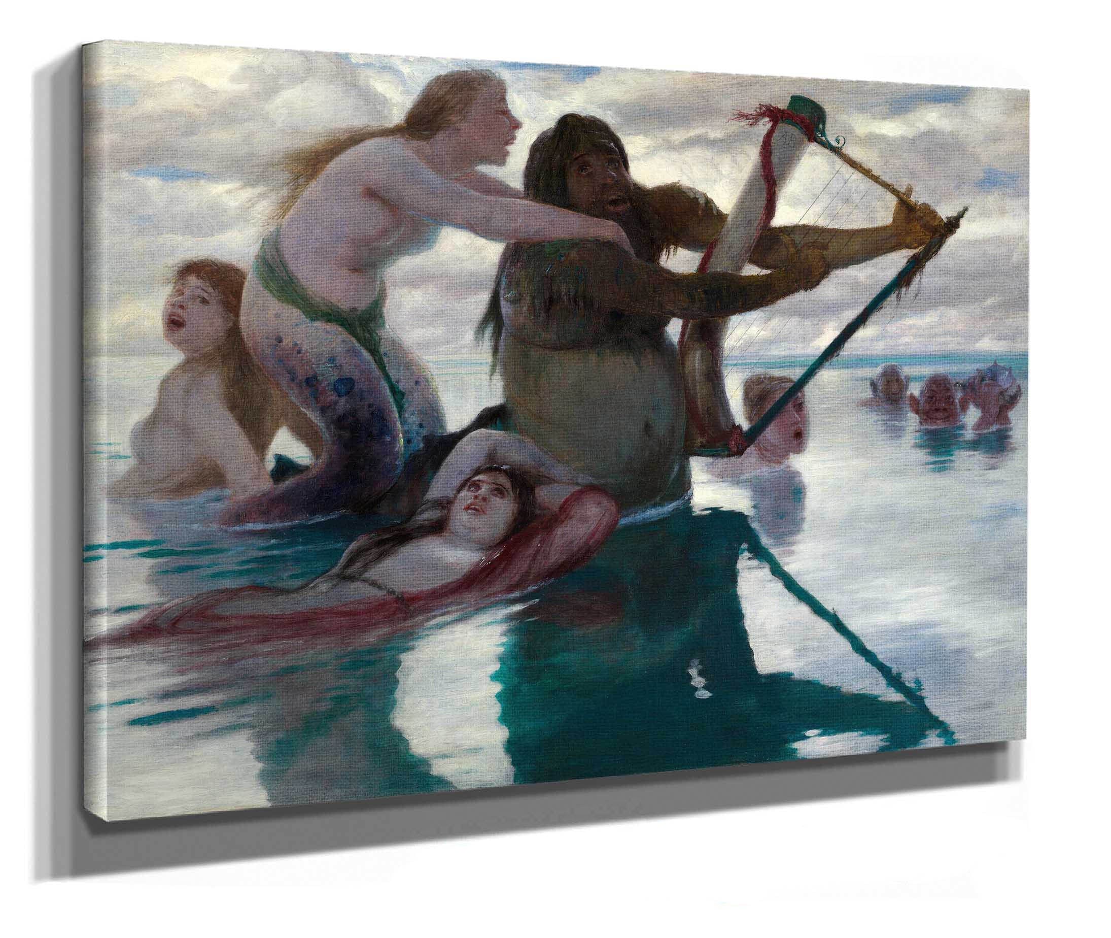 In The Sea by Arnold Bocklin - Image 2