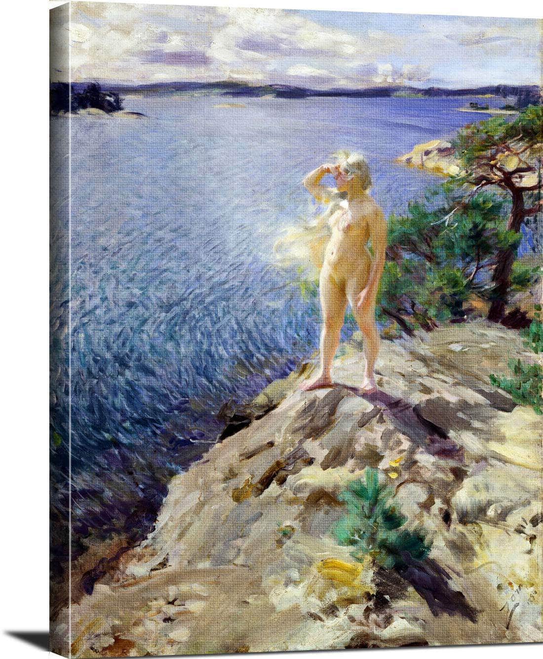 In The Skerries Painting Anders Zorn Canvas Art - Image 3