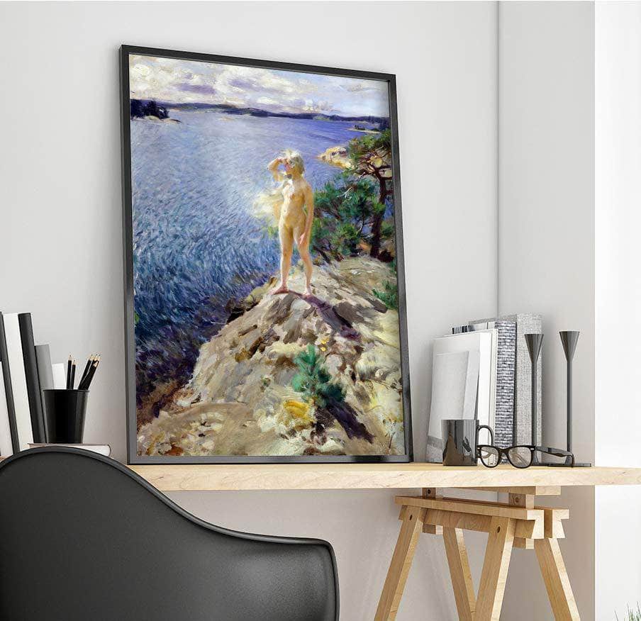 In The Skerries Painting Anders Zorn Canvas Art - Image 4