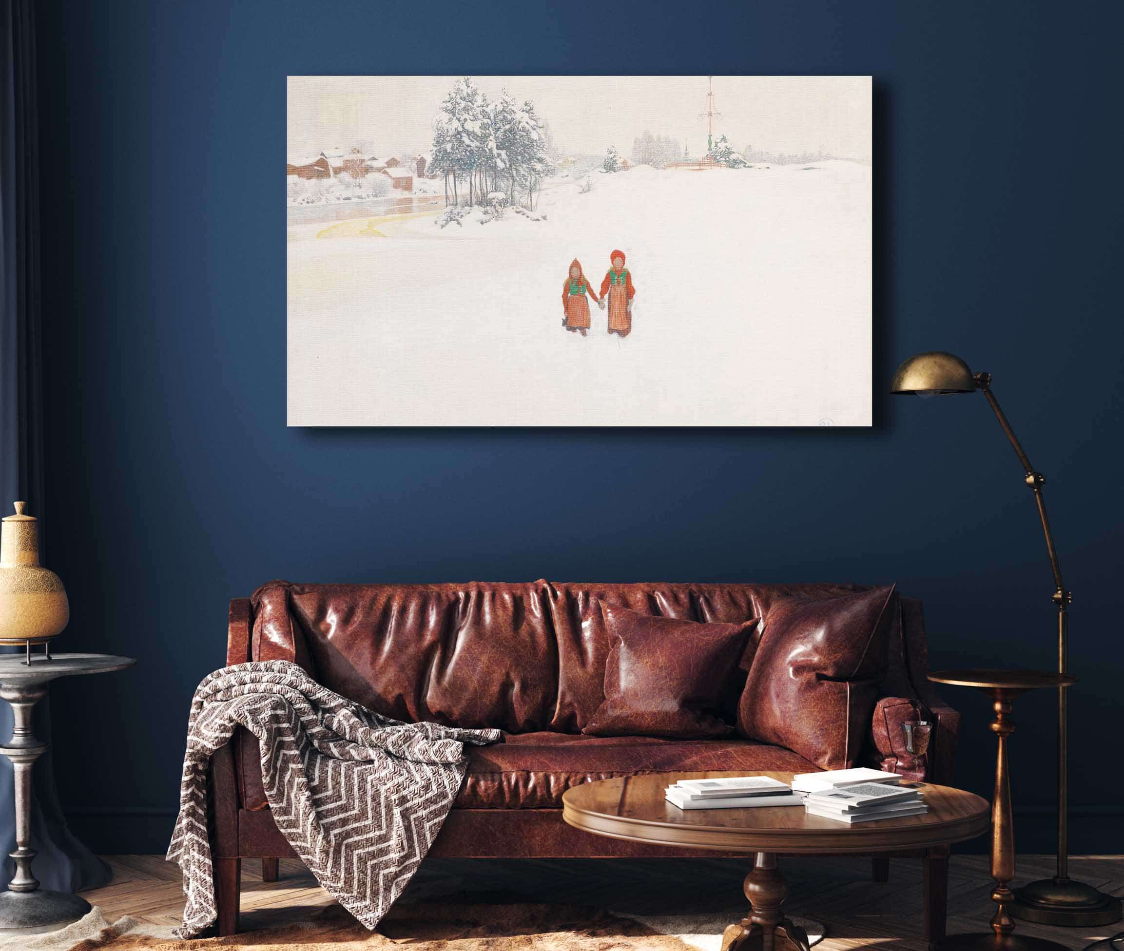 In The Snow by Carl Larsson - Image 4