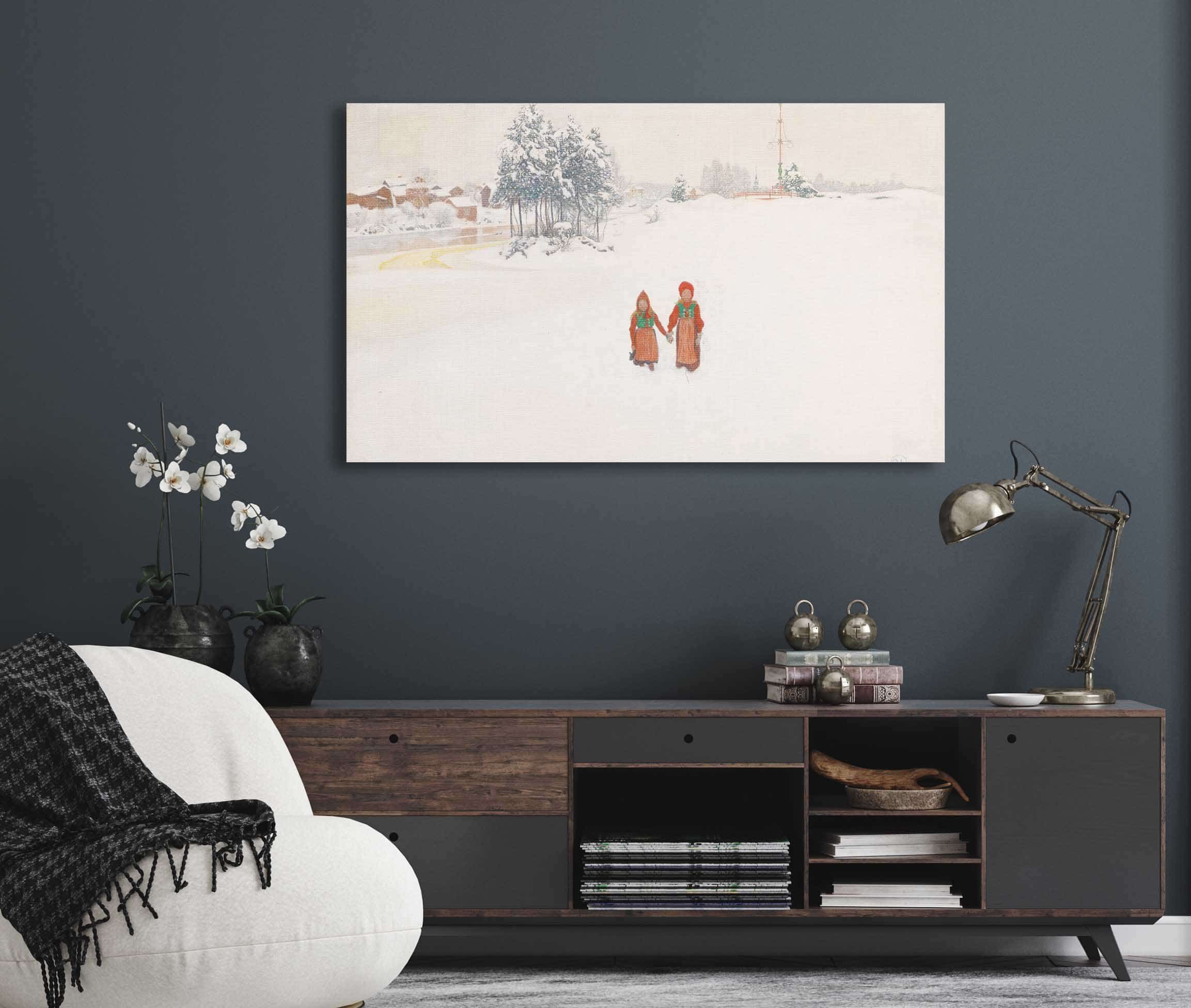In The Snow by Carl Larsson - Image 5