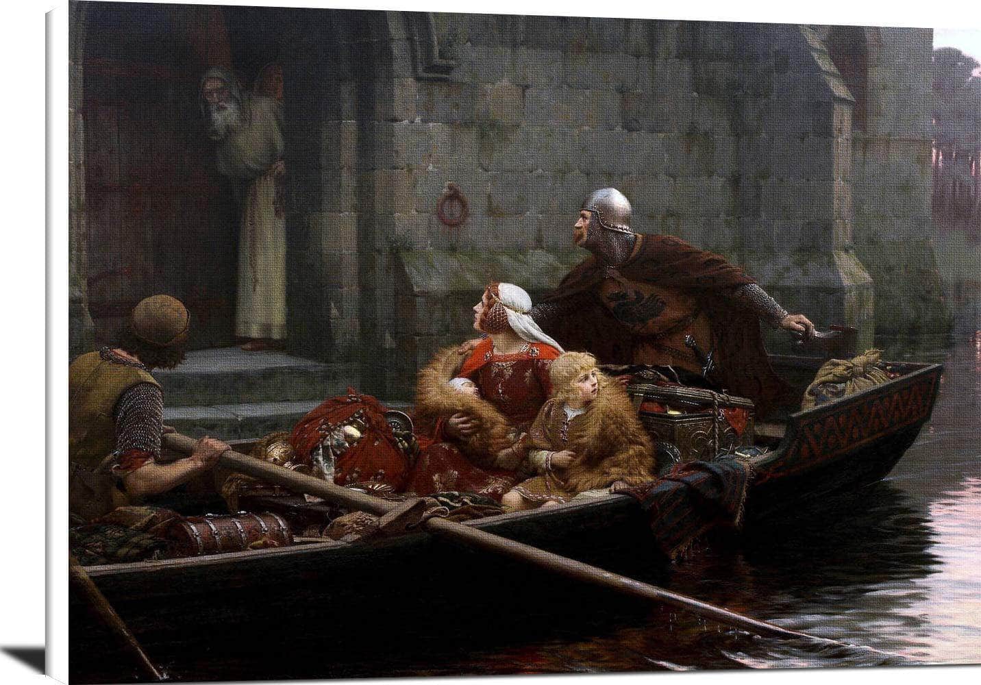 In The Time Of Peril Painting Edmund Blair Leighton Canvas Art