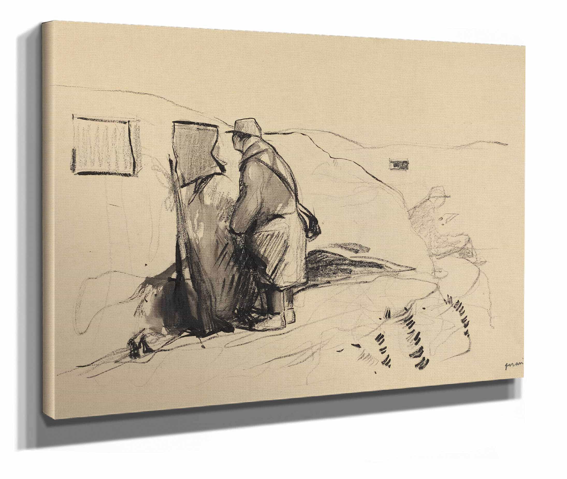 In The Trenches by Jean Louis Forain - Image 2