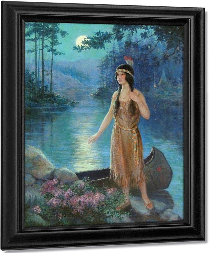 Indian Maiden Calendar Illustration By Frank Robert Harper - Image 7