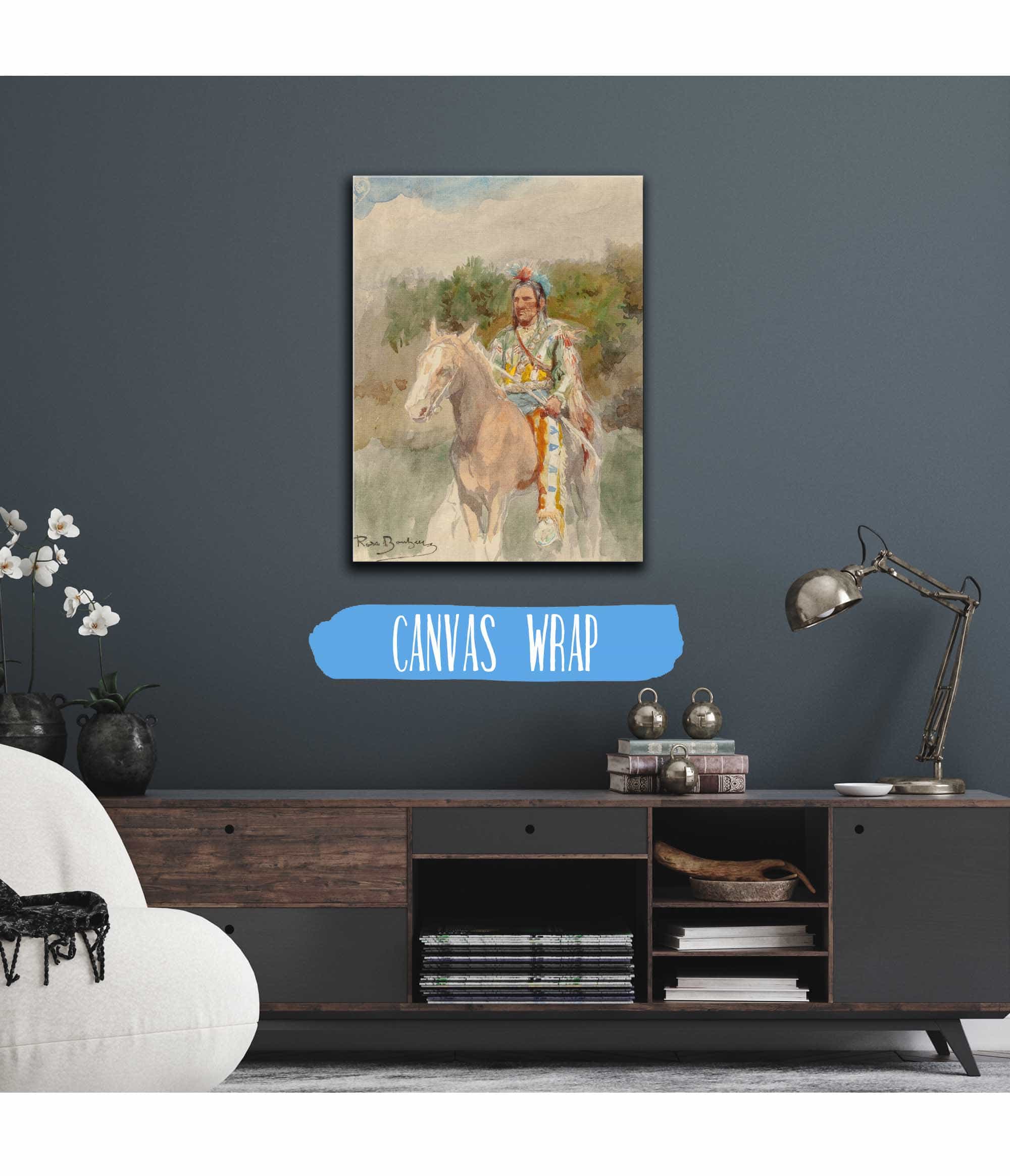 Indian On Horseback by Rosa Bonheur - Image 3