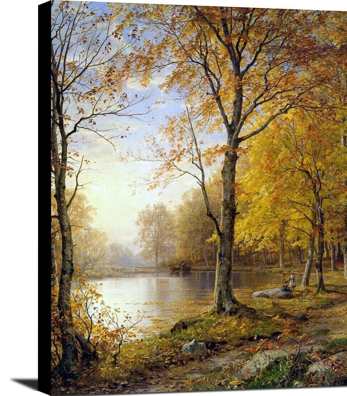 Indian Summer Painting William Trost Richards Canvas Art - Image 2