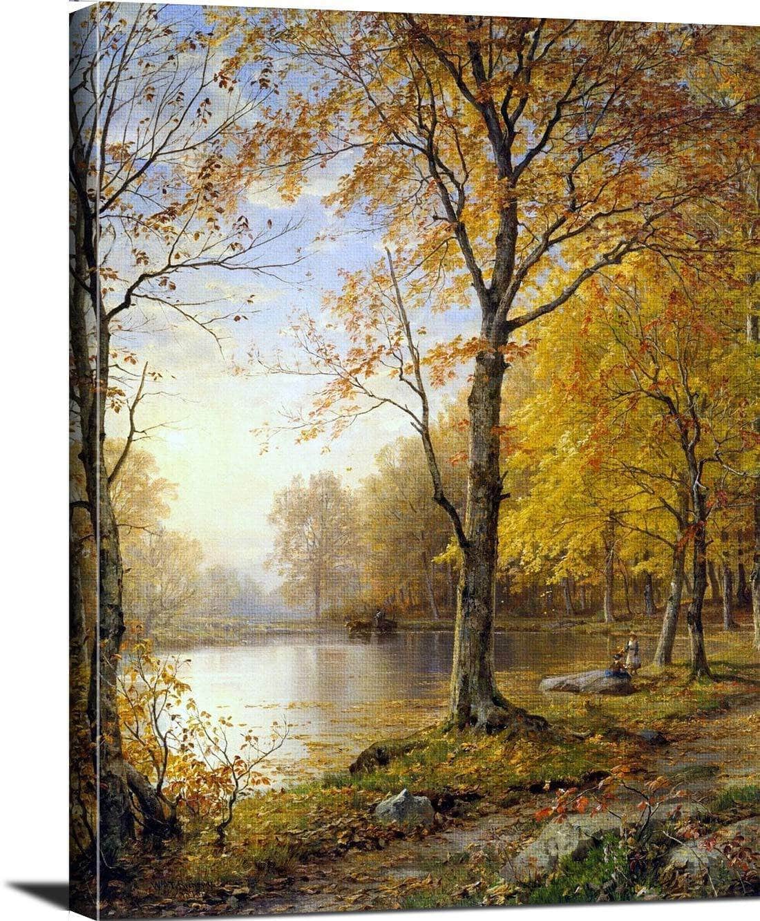 Indian Summer Painting William Trost Richards Canvas Art - Image 3