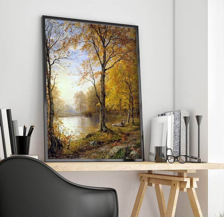 Indian Summer Painting William Trost Richards Canvas Art - Image 4
