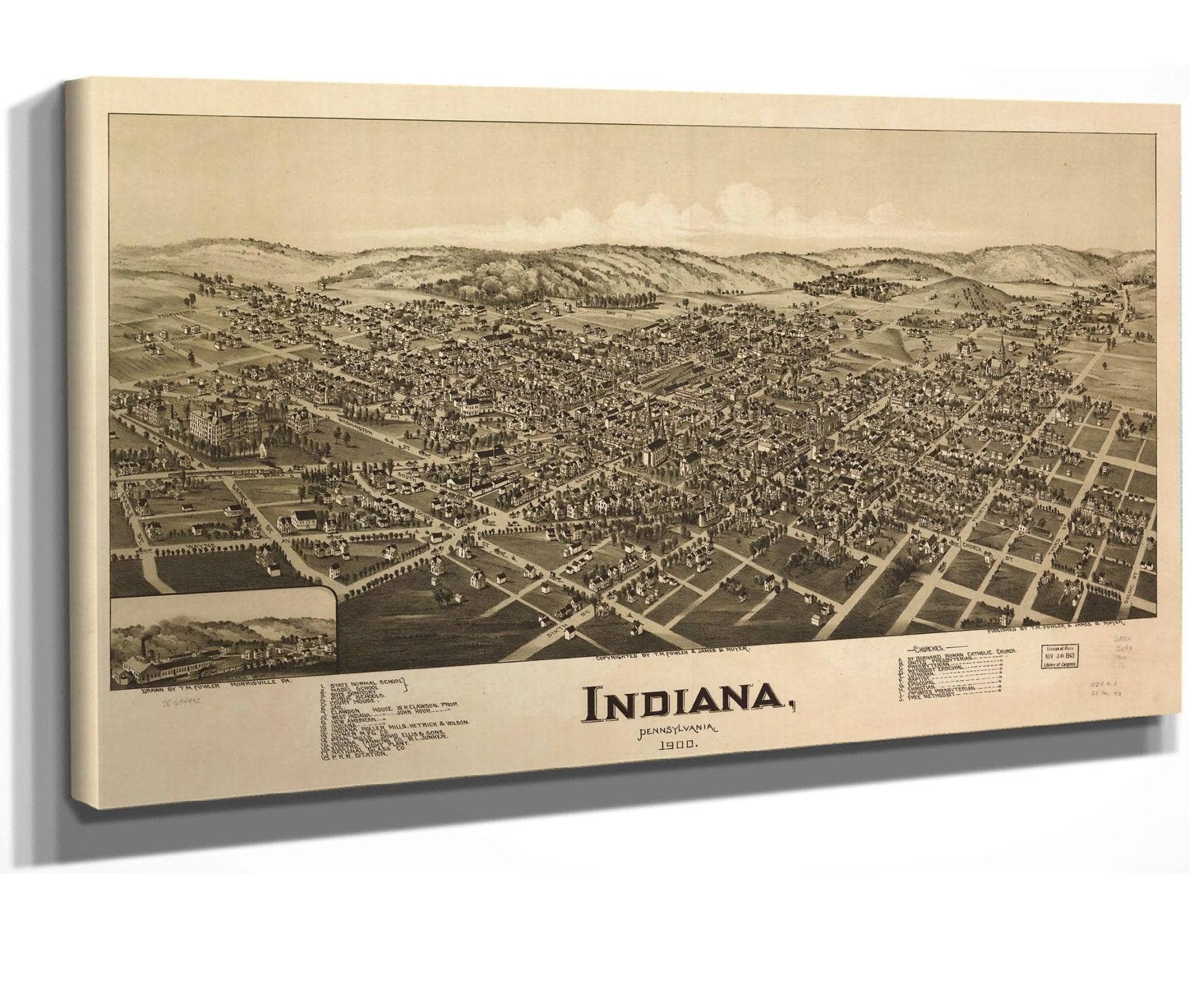 Indiana Pennsylvania 1900 State Of Indiana