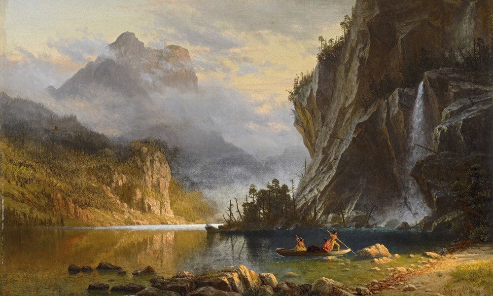 Indians Spear Fishing 1862 By Albert Bierstadt - Image 7