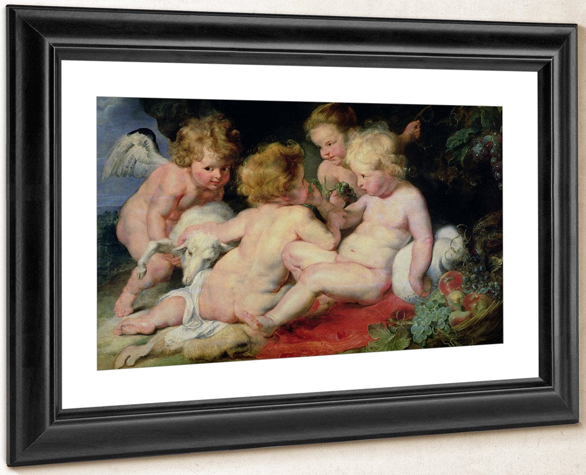 Infant Christ With John The Baptist And Two Angels 1615;20 (Panel) By Peter Paul Rubens - Image 2