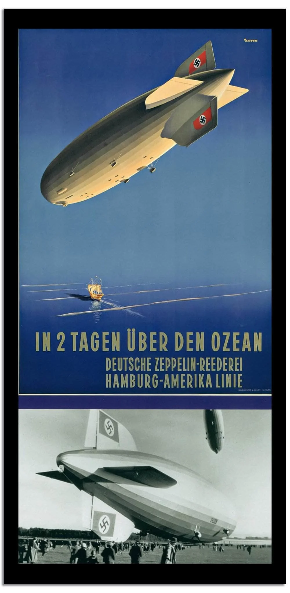 In Tagen Uber Den Ozean  Vintage Movie Poster - Image 2