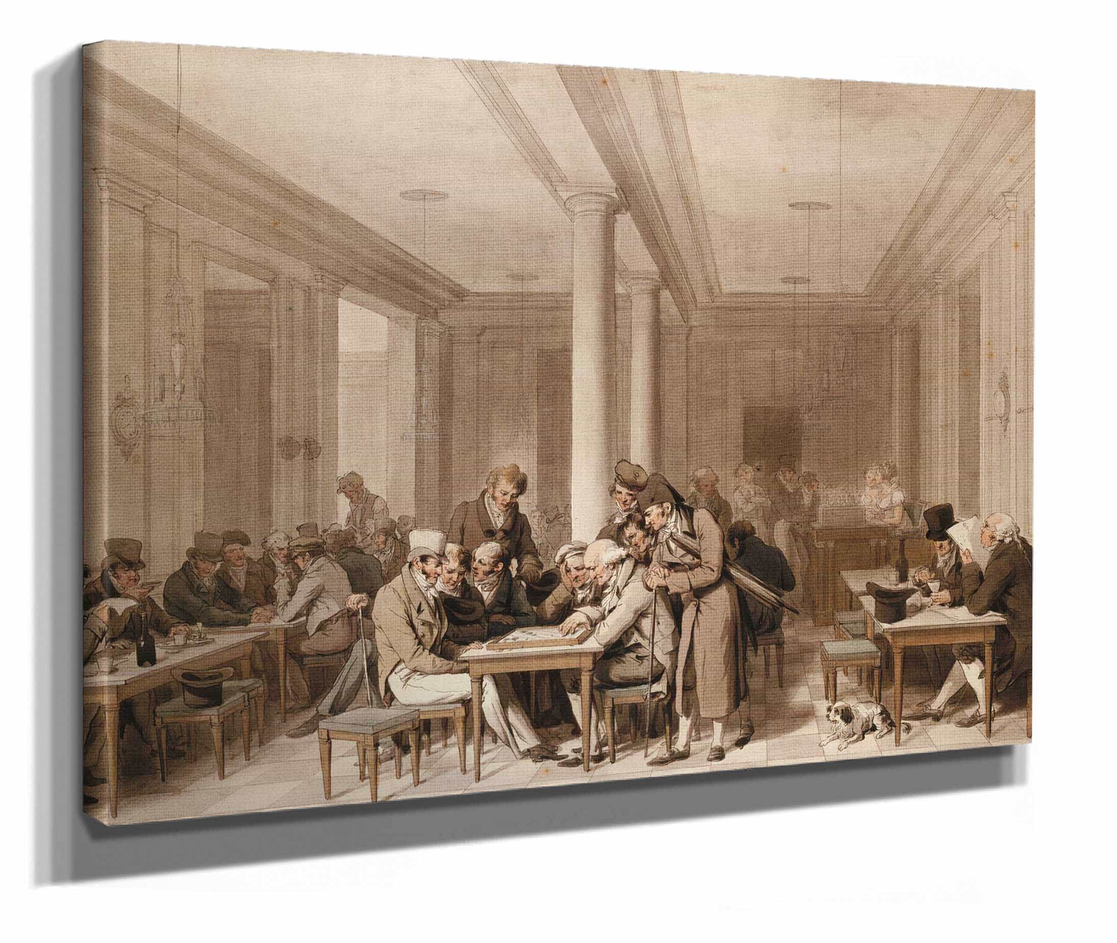 Interieur Dun Grand Cafe Parisien by Louis Leopold Boilly - Image 2