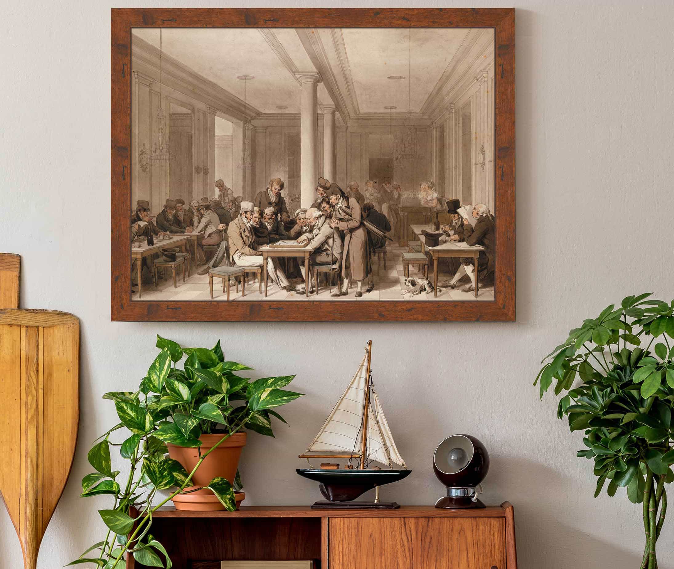 Interieur Dun Grand Cafe Parisien by Louis Leopold Boilly - Image 3
